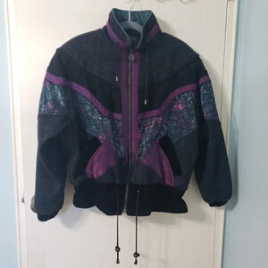 Vintage International Outerwear Floral Winter Jacket